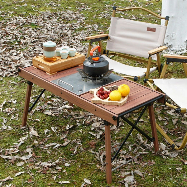 Explorando los materiales de la mesa de camping: aleación de aluminio, plástico y madera