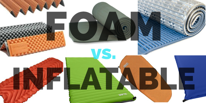 Colchoneta de espuma o colchoneta inflable: ¿cuál es mejor?