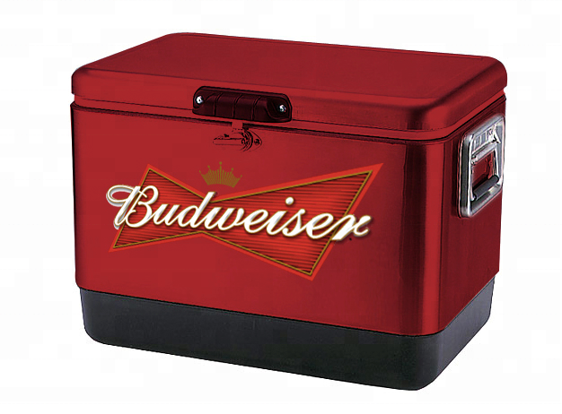 Nevera portátil de acero inoxidable para vino, 51 l, para cerveza