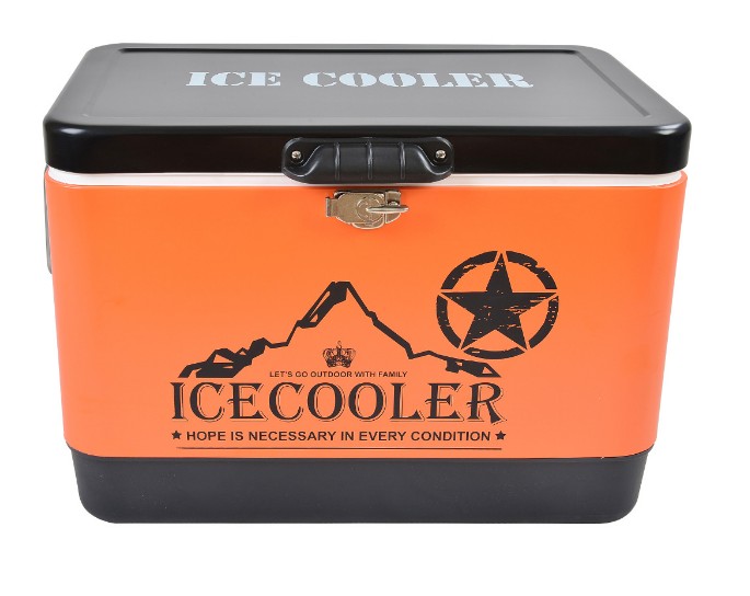 Nevera portátil de acero inoxidable para vino, 51 l, para cerveza