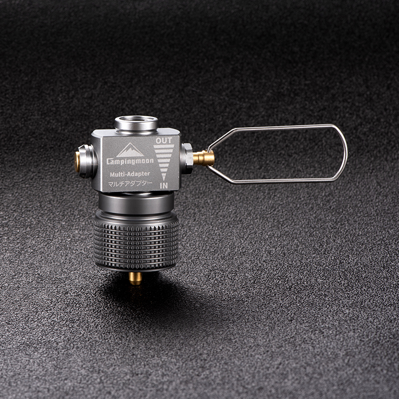 Adaptador de estufa de camping para exteriores con conector dividido | Conector de conversión de horno de tipo dividido
