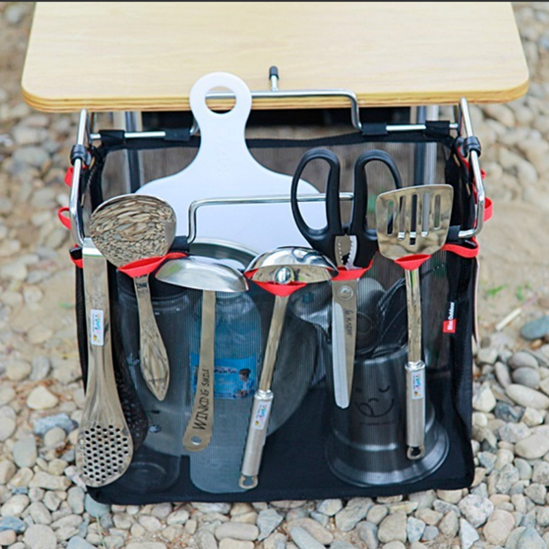 Rejilla de almacenamiento para acampar al aire libre | Bolsa de almacenamiento portátil