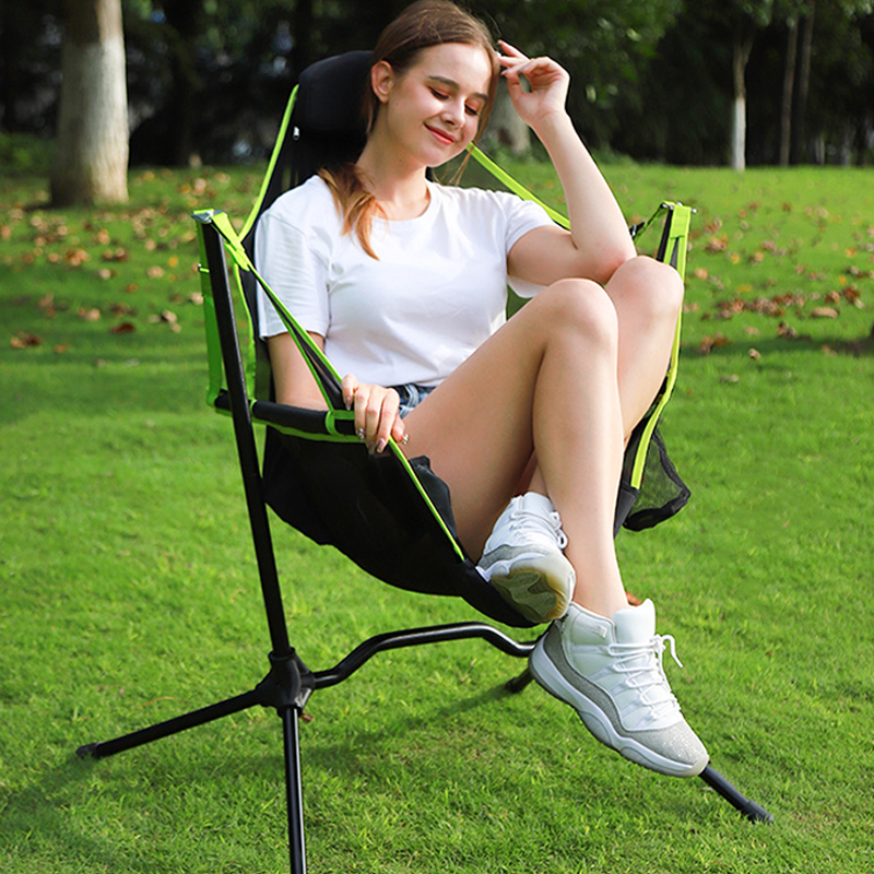 Silla columpio plegable de aluminio para exterior