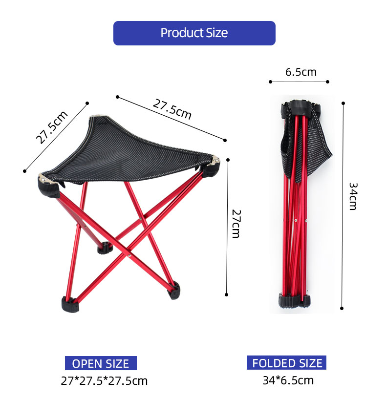 Taburete de viaje plegable para exteriores