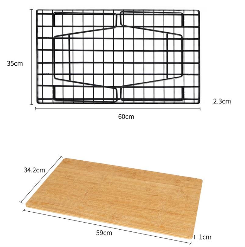 Mesa plegable de rejilla para picnic y acampada