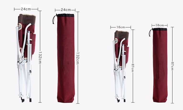 Silla plegable de aluminio Dachuang para acampar, hacer picnic y pescar en la playa