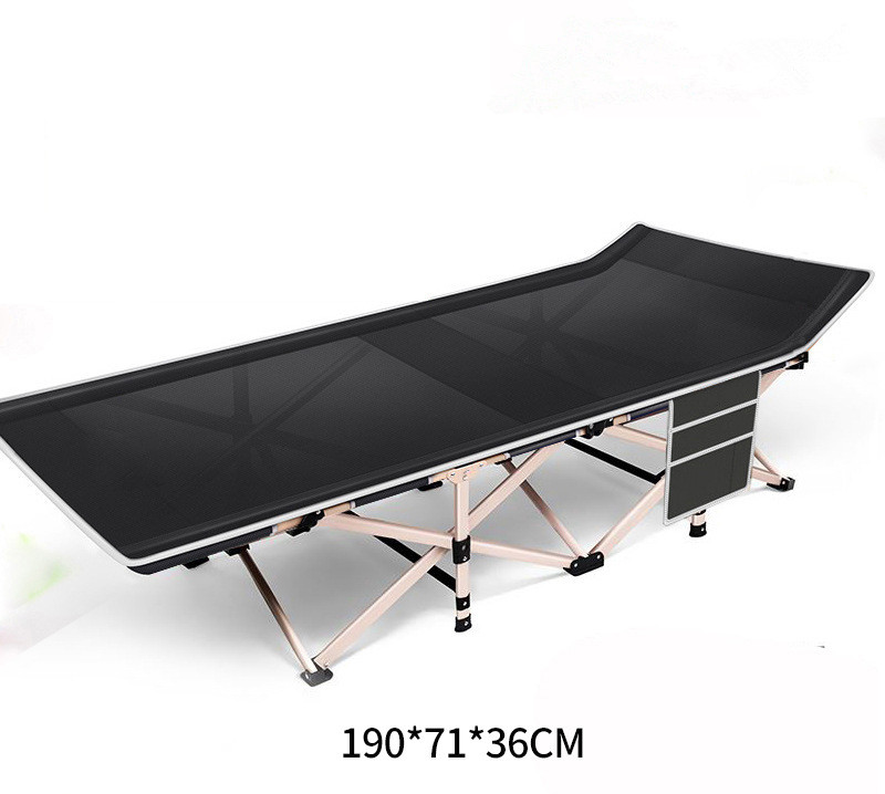 Cama de camping plegable de aluminio portátil para exteriores