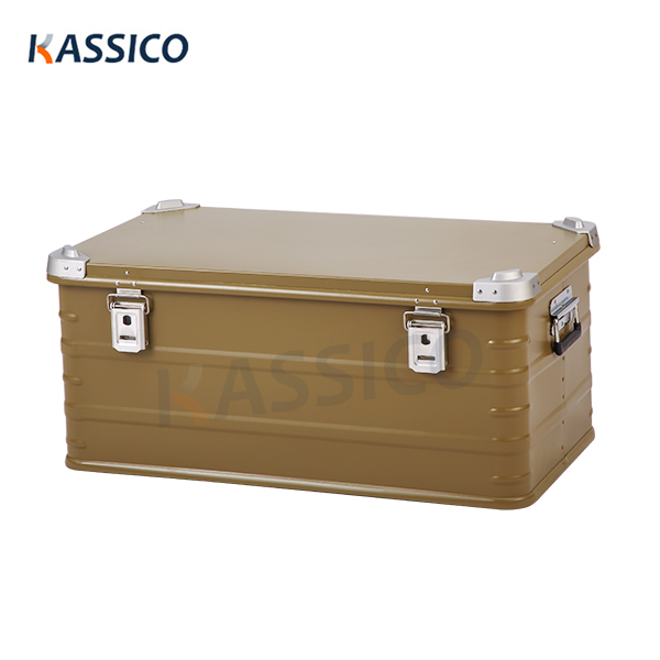 Cajas de almacenamiento de aluminio para acampar al aire libre