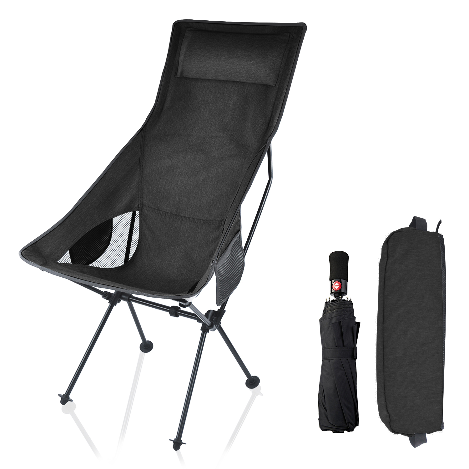 Silla de camping plegable OEM para aventuras, playa y pesca