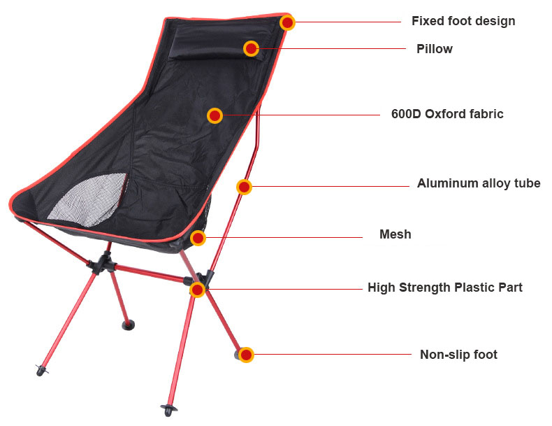 Silla de camping plegable - Beach Moon Chair