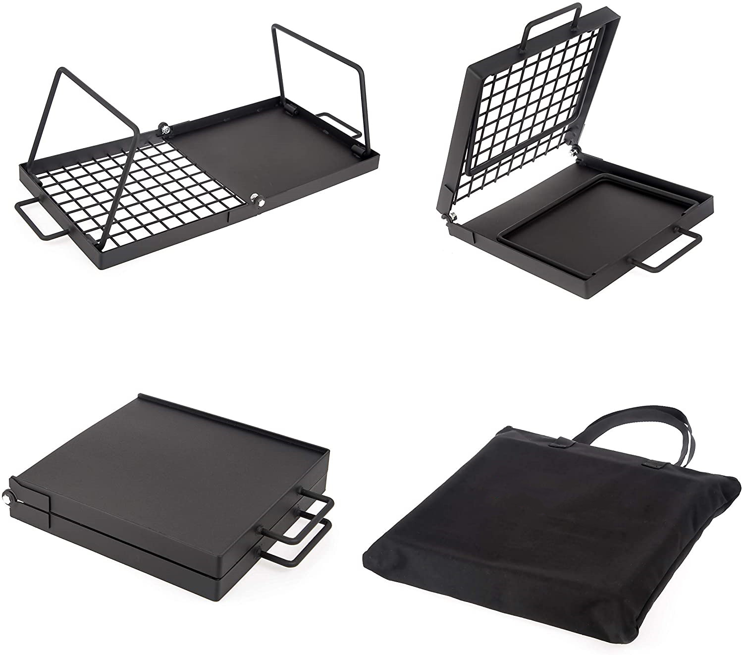 Parrilla de carbón plegable portátil para exteriores