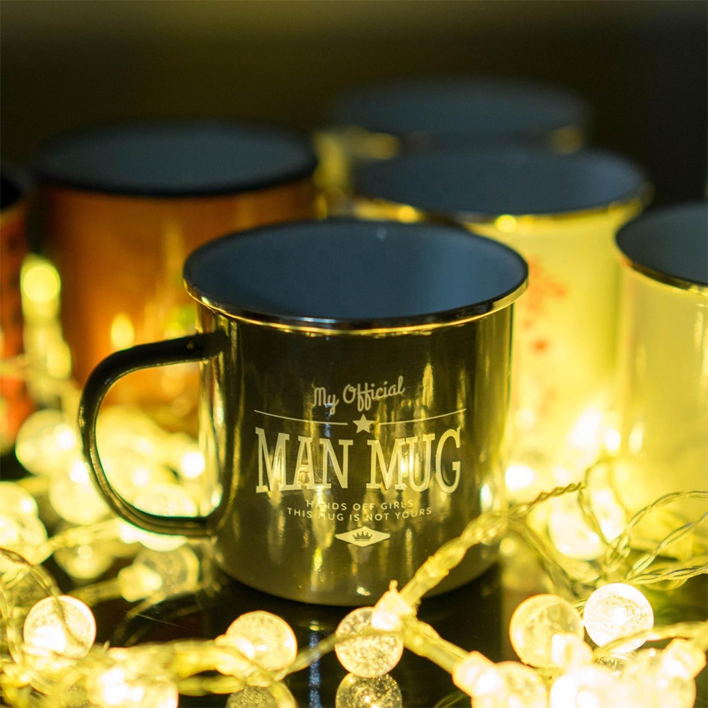 Tazas de camping al aire libre esmaltadas de 250 a 450 ml: taza para beber con impresión personalizada