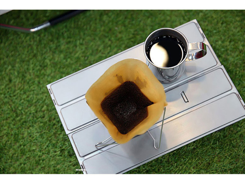 Soporte para gotero de café para acampar al aire libre