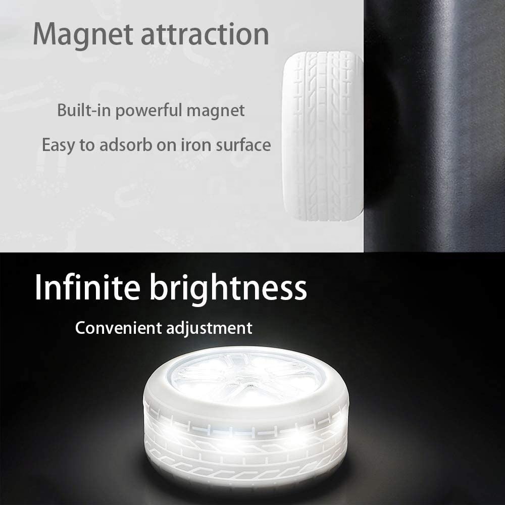 Linterna LED portátil para acampar con linterna magnética
