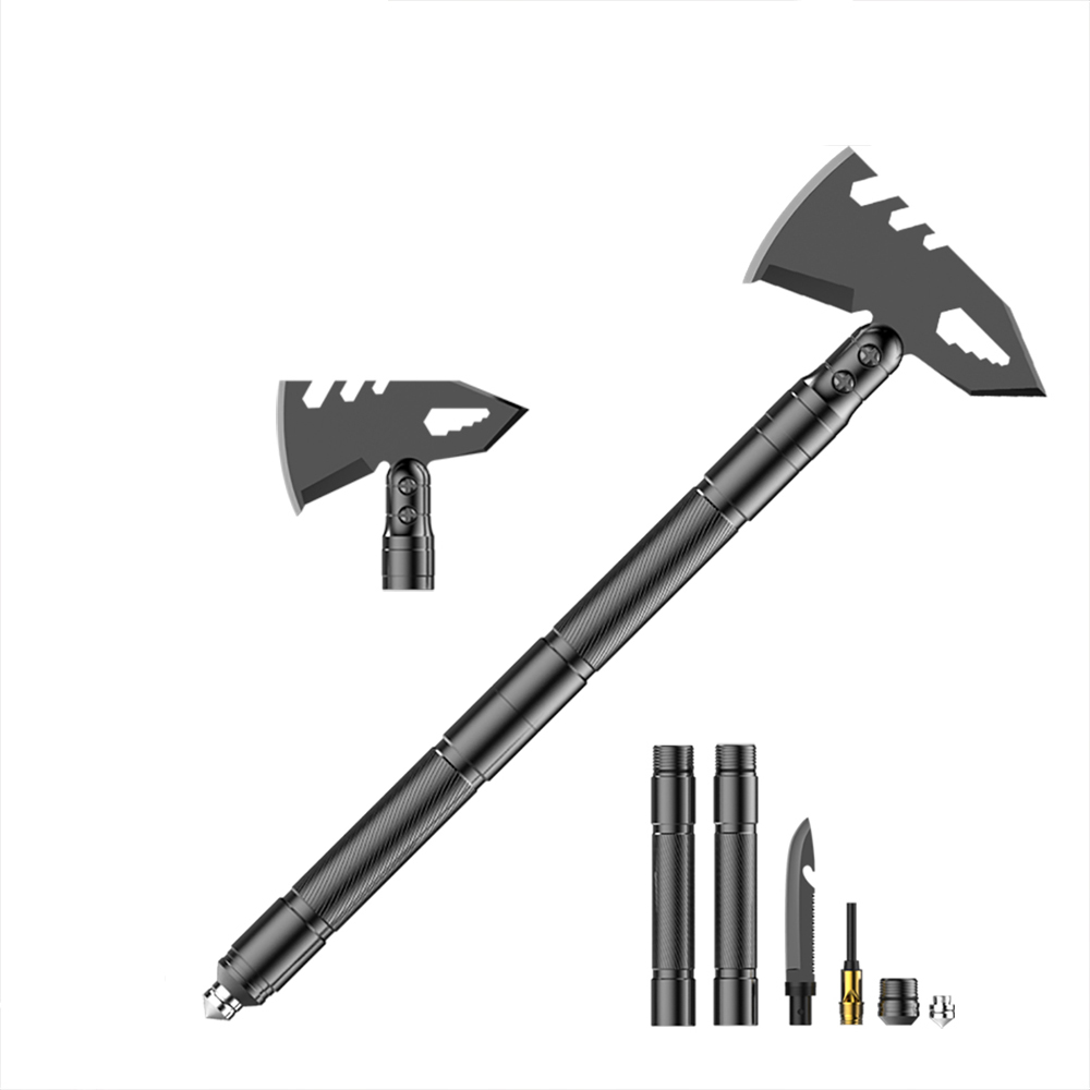 Hacha multiusos para exteriores con doble cabezal Tomahawk