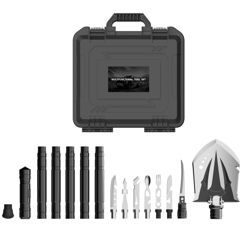 Juego de herramientas y palas multifuncionales Kit de bastones de trekking