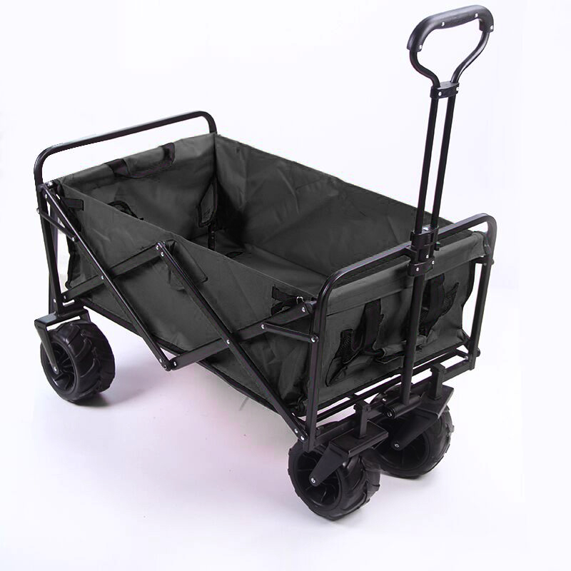 Carro de camping plegable resistente de 150 l con 4 ruedas
