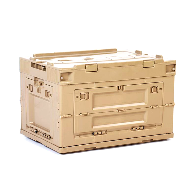 Caja de almacenamiento plegable de plástico multifuncional para acampar