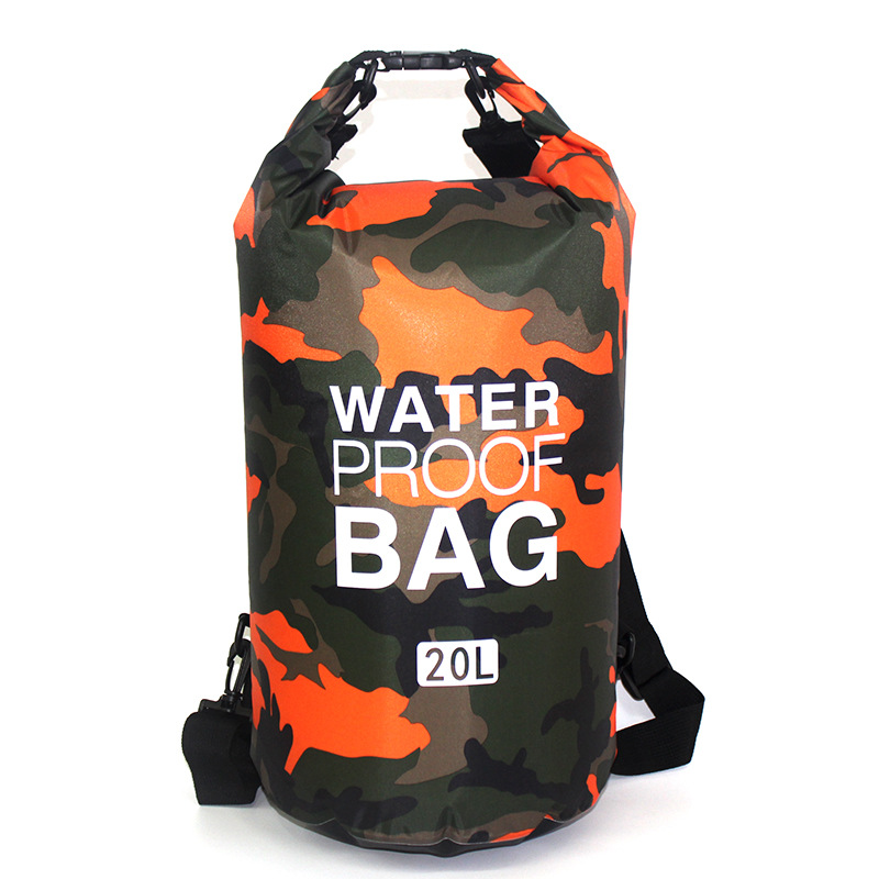 Bolsa seca impermeable de PVC con correa ajustable para exteriores