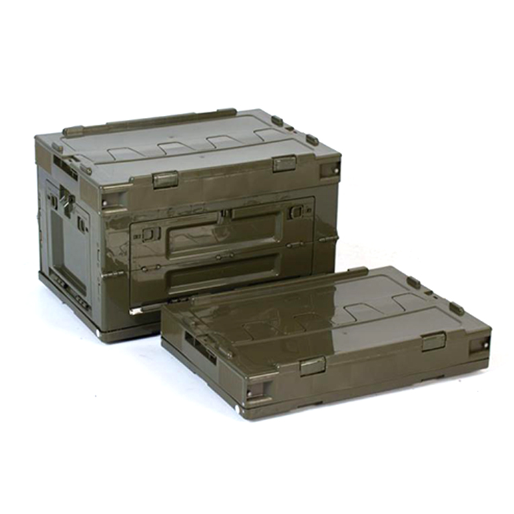 Caja de almacenamiento plegable de plástico multifuncional para acampar
