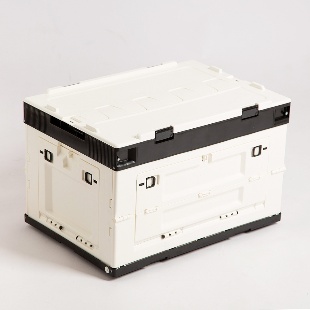 Caja de almacenamiento plegable de plástico multifuncional para acampar