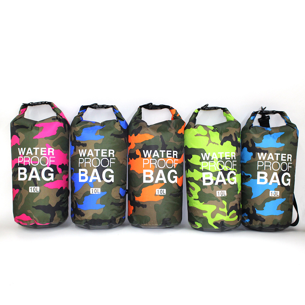 Bolsa seca impermeable de PVC con correa ajustable para exteriores
