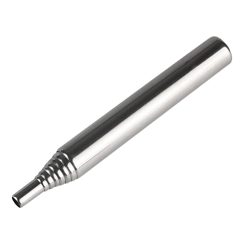 Herramientas de supervivencia para acampar en acero inoxidable con forma de tubo para soplar fuego