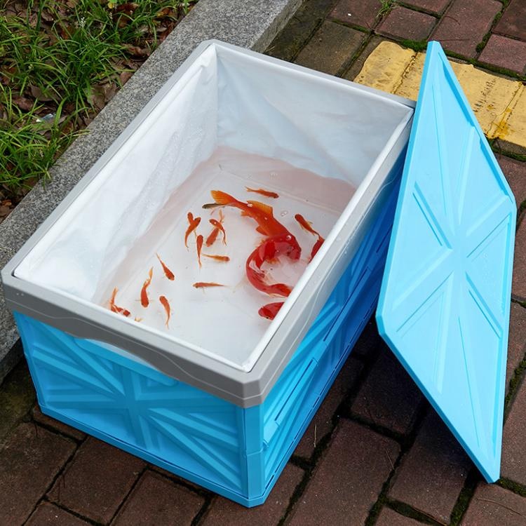 Caja de almacenamiento de plástico plegable y apilable