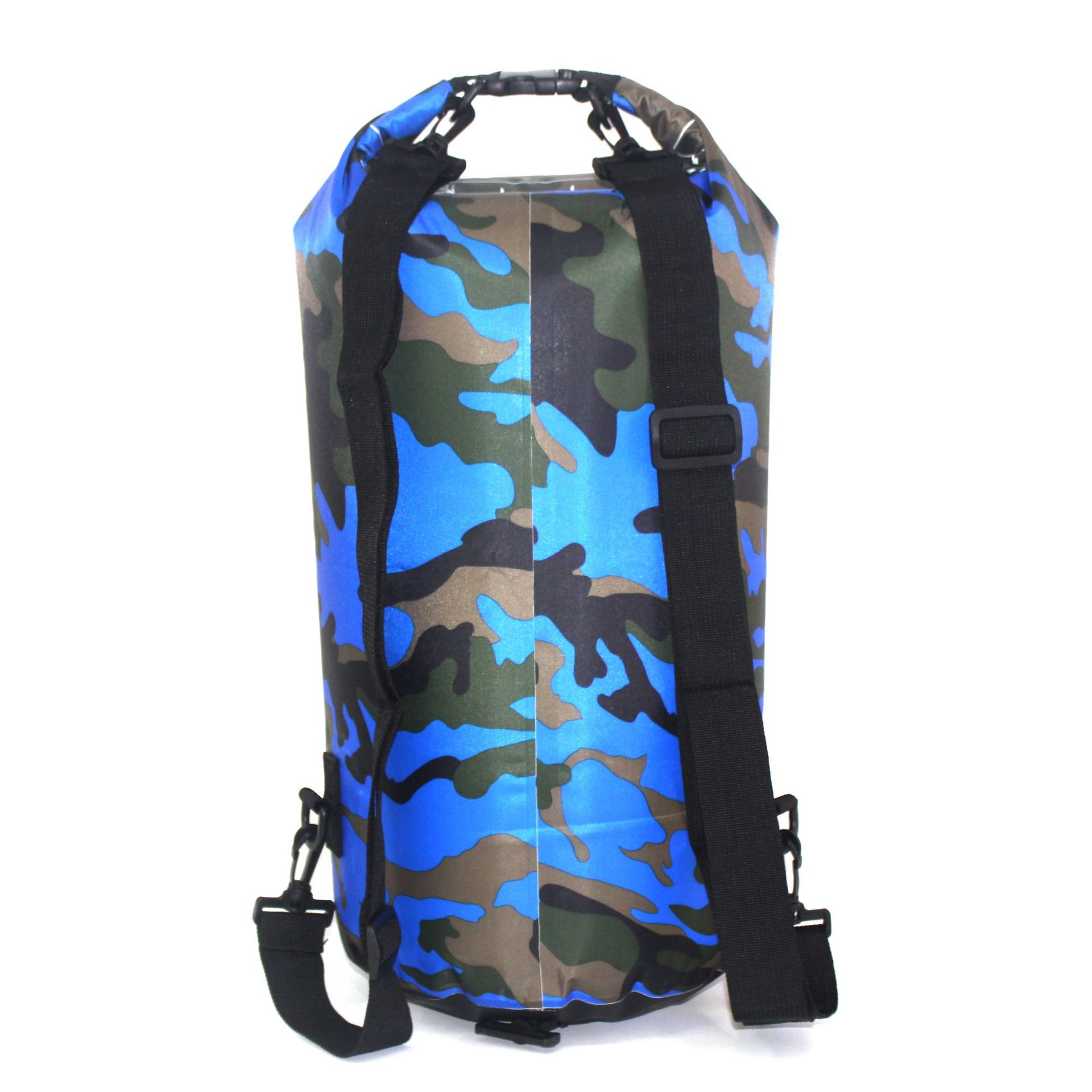 Bolsa seca impermeable de PVC con correa ajustable para exteriores