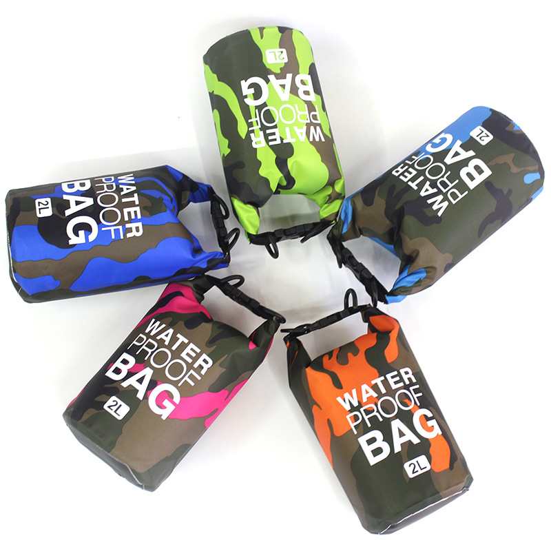 Bolsa seca impermeable de PVC con correa ajustable para exteriores