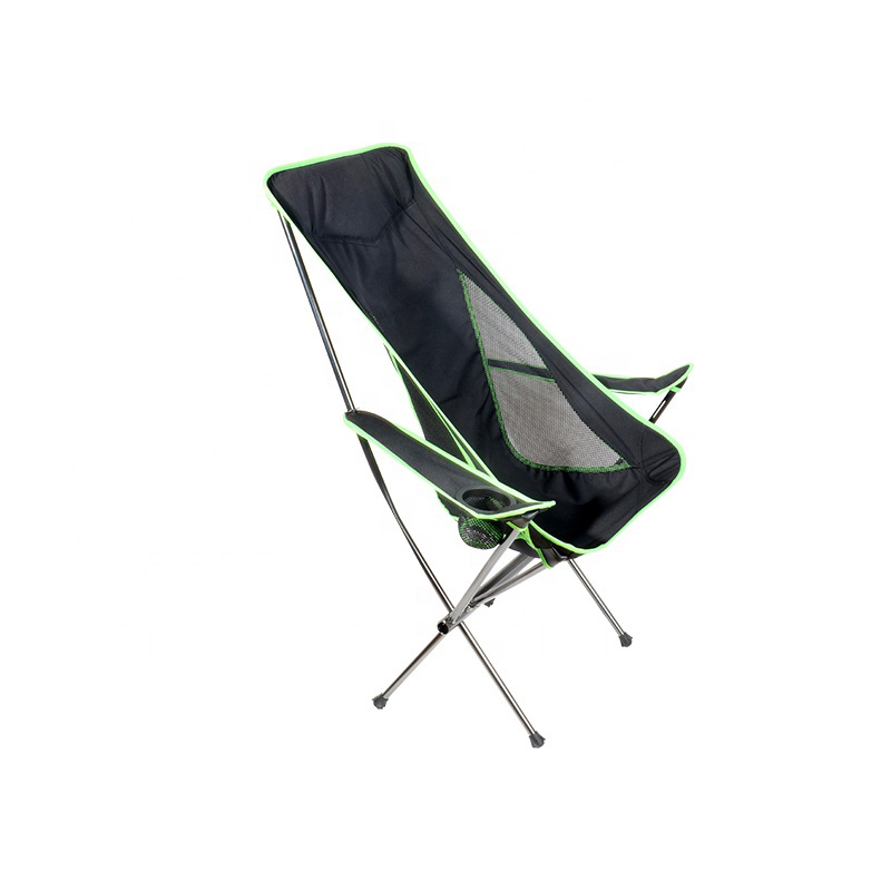 Silla plegable para acampar, fácil de transportar, con brazos y tubo de aluminio
