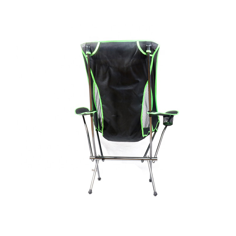 Silla plegable para acampar, fácil de transportar, con brazos y tubo de aluminio