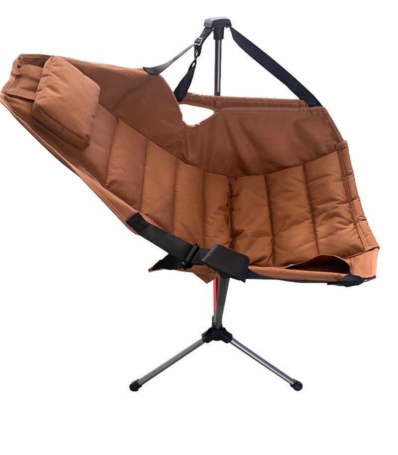 Silla de camping plegable ultraligera con estructura de aluminio