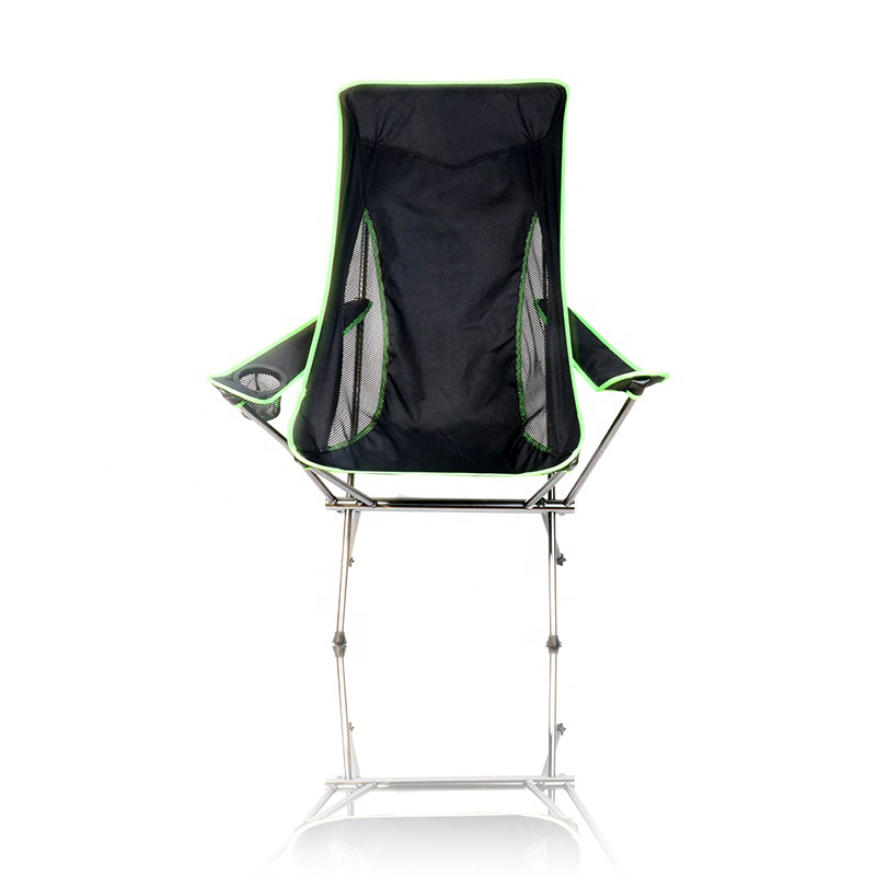 Silla plegable para acampar, fácil de transportar, con brazos y tubo de aluminio
