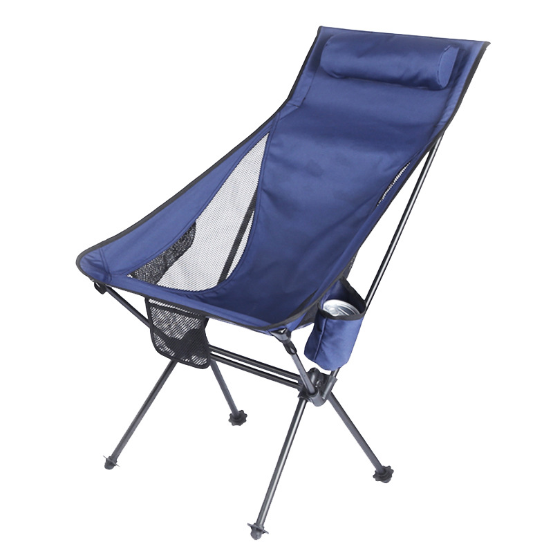 Silla plegable para acampar | Ultraligera, portátil, respaldo alto