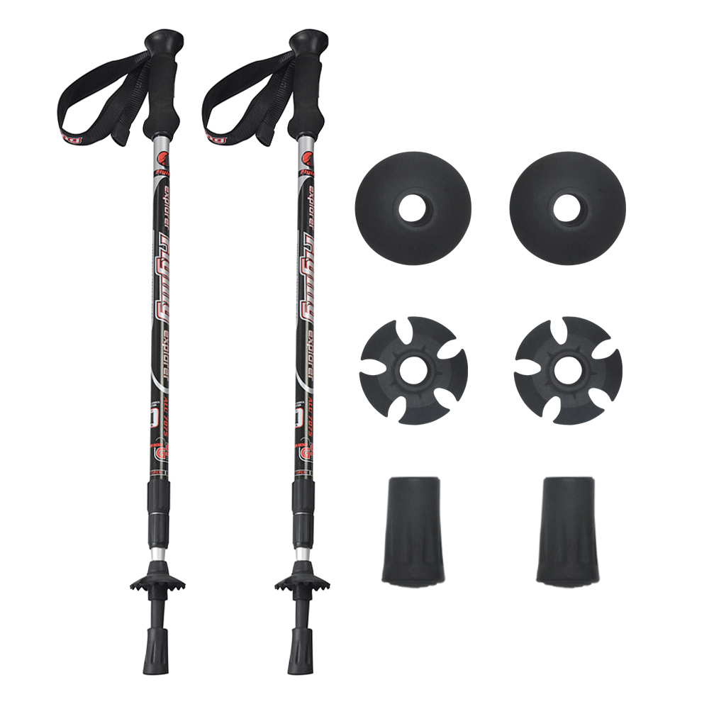 Bastones de trekking ajustables de 3 secciones