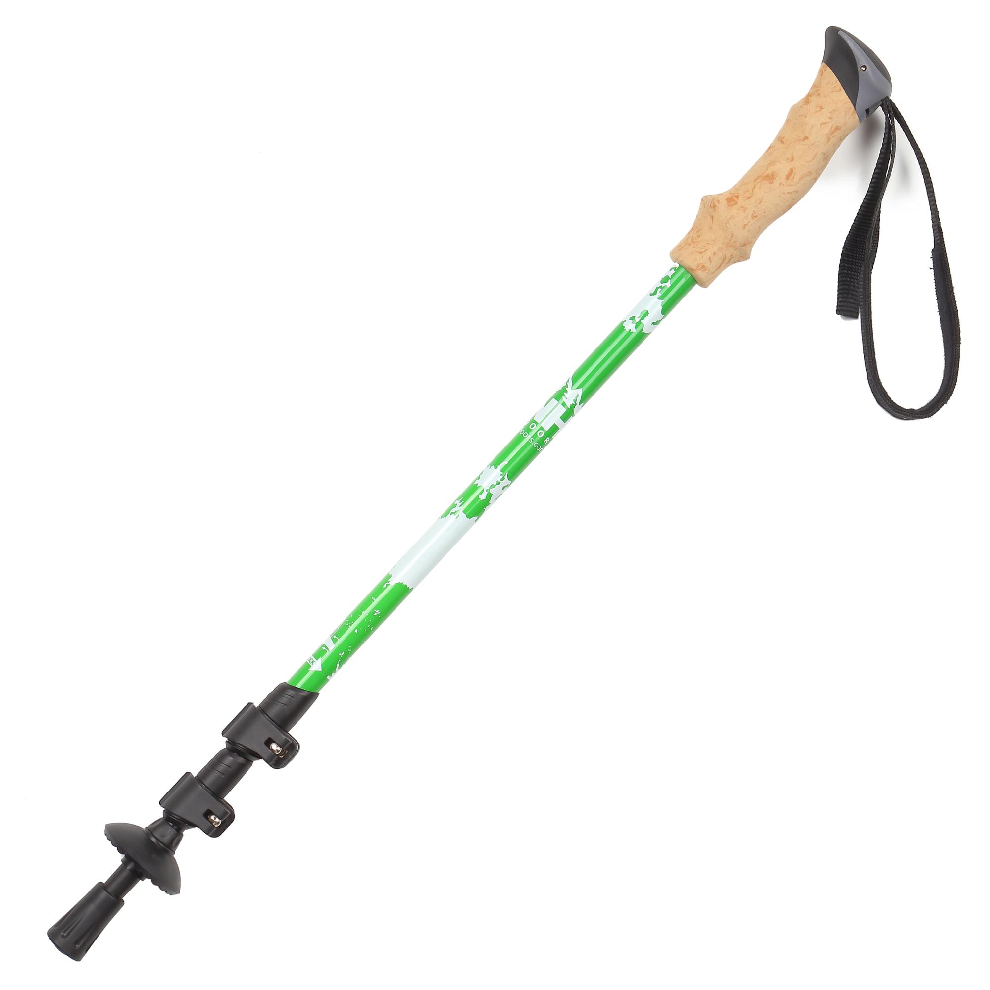 Bastones de trekking de aluminio con cierre rápido y telescópicos ajustables