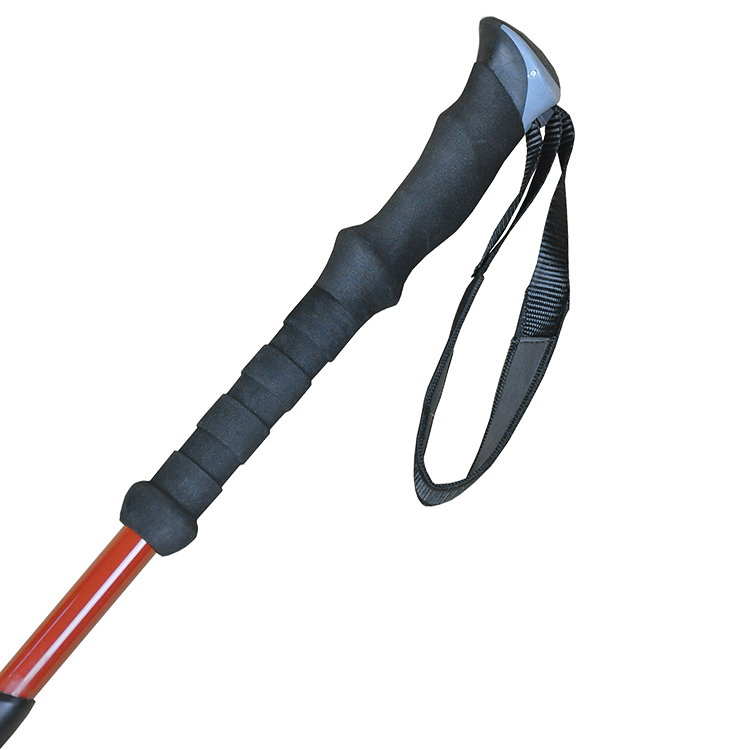 Bastón de trekking portátil de carbono personalizado para senderismo y caminatas