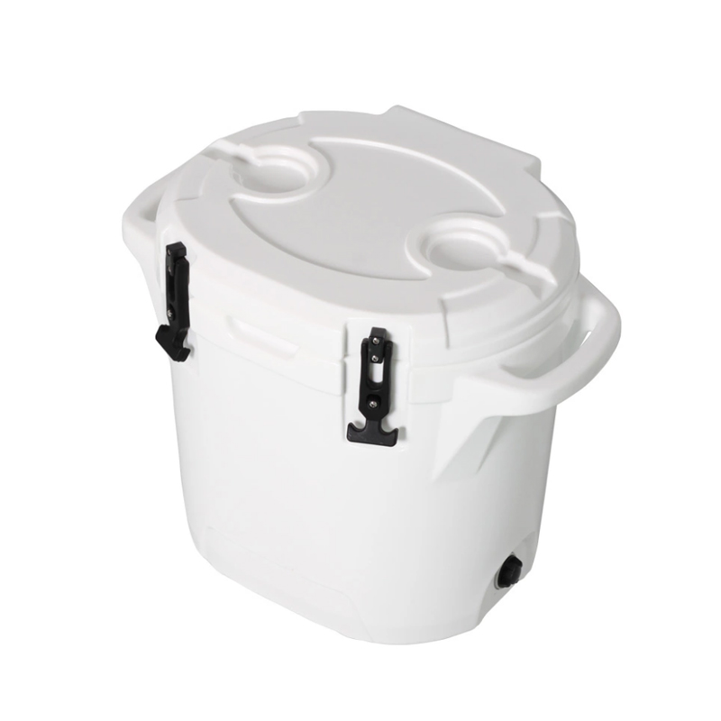 Enfriadores de cubos de hielo portátiles rotomoldeados redondos de 25 l