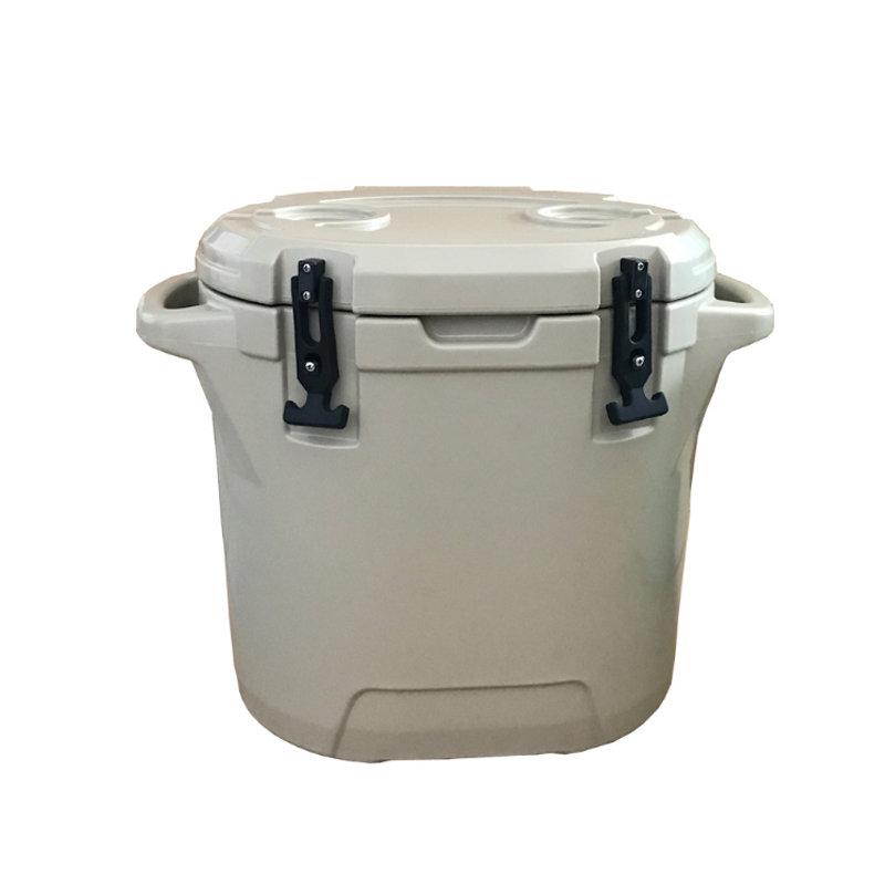 Enfriadores de cubos de hielo portátiles rotomoldeados redondos de 25 l