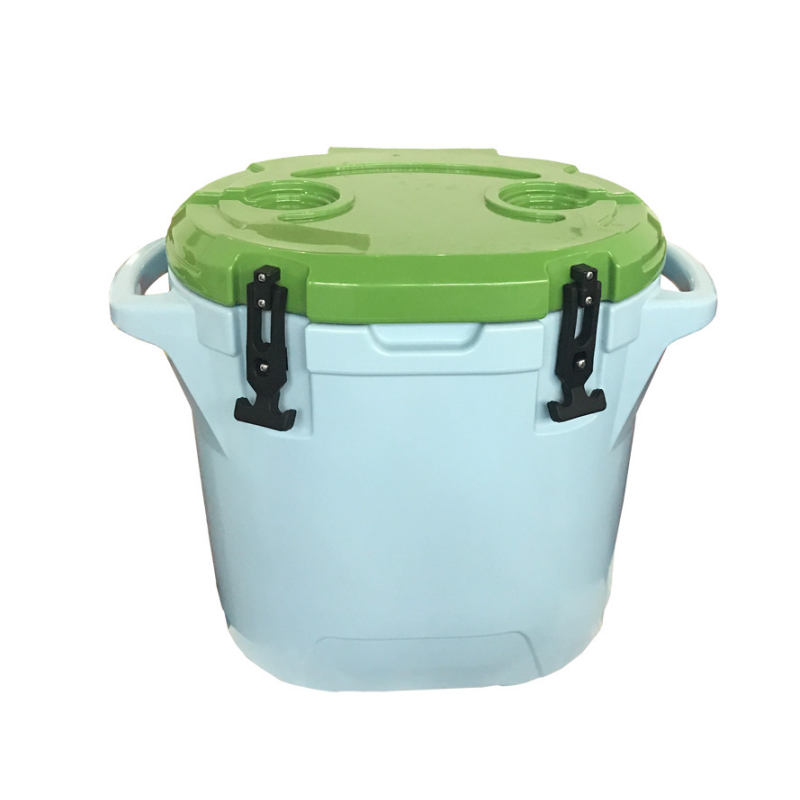 Enfriadores de cubos de hielo portátiles rotomoldeados redondos de 25 l