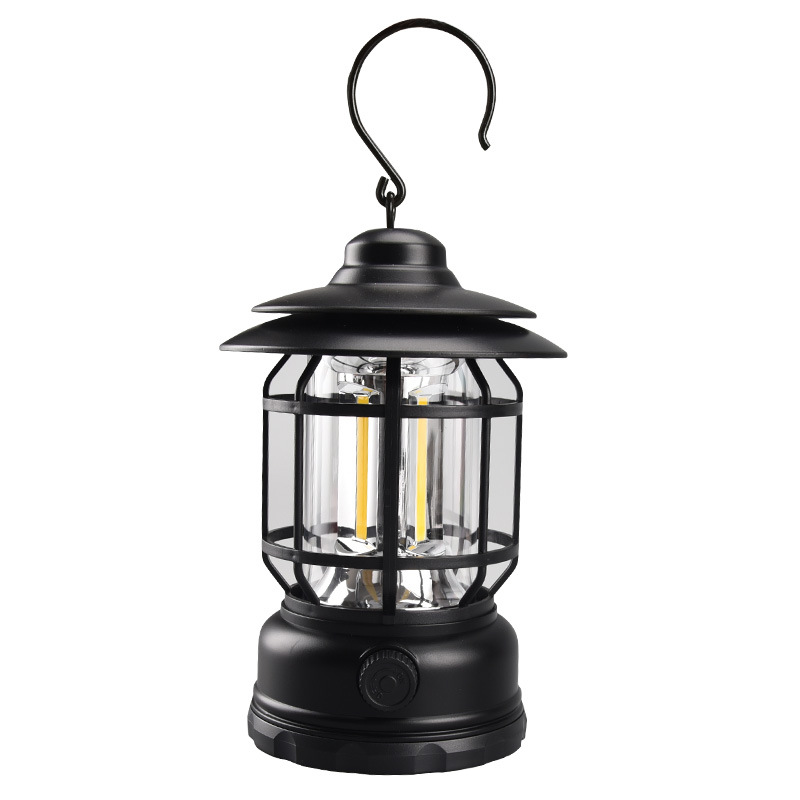 Lámpara de camping LED antigua