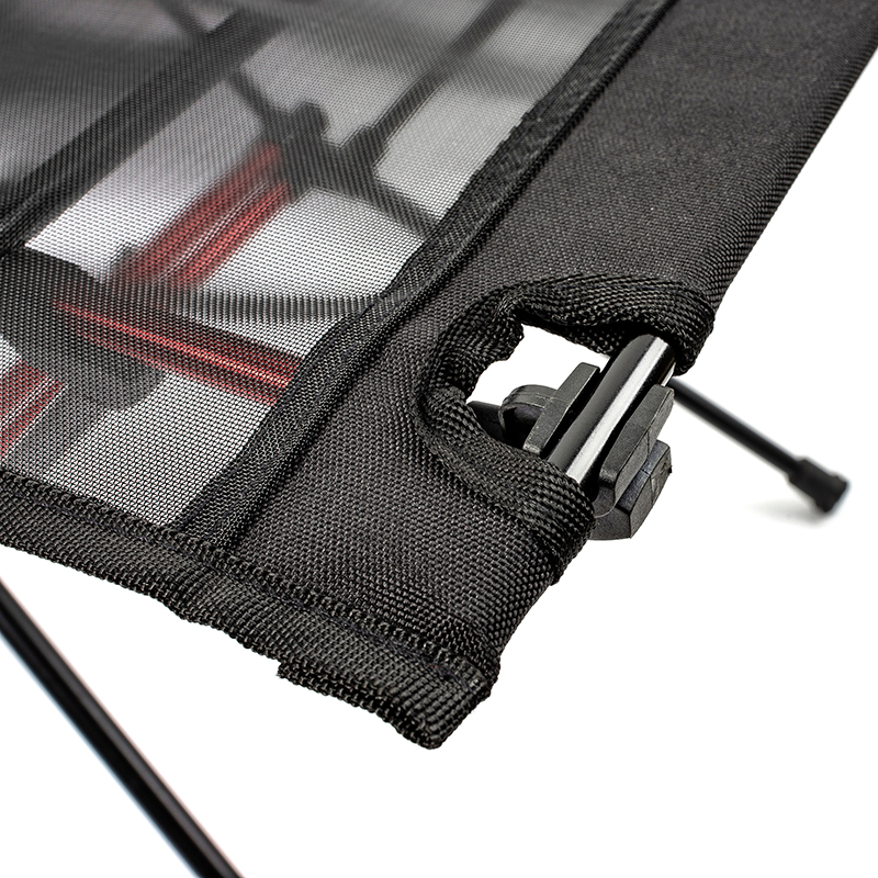 Mesa de picnic plegable de tela con dos portavasos
