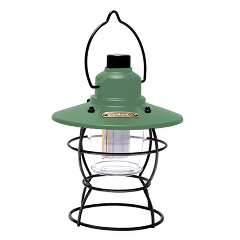 Linterna LED portátil para acampar con carga solar para exteriores