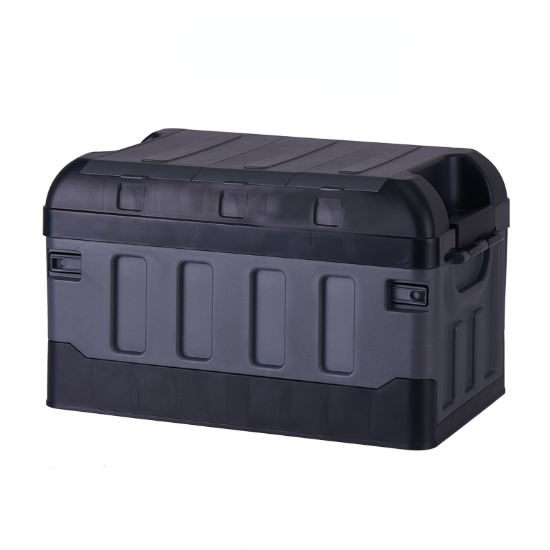 Caja de almacenamiento plegable de plástico para artículos diversos con tapa
