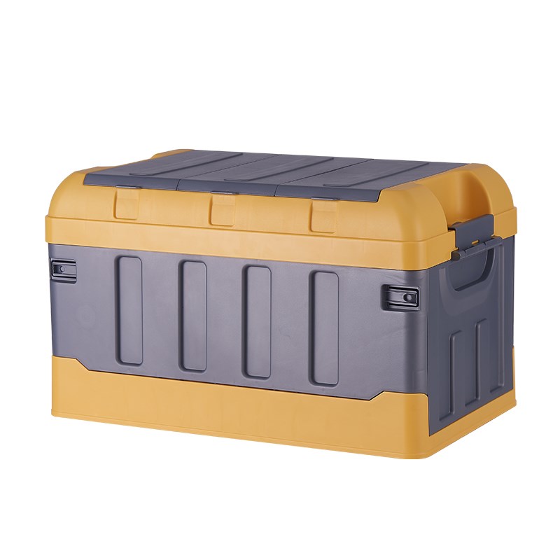 Caja de almacenamiento plegable de plástico para artículos diversos con tapa