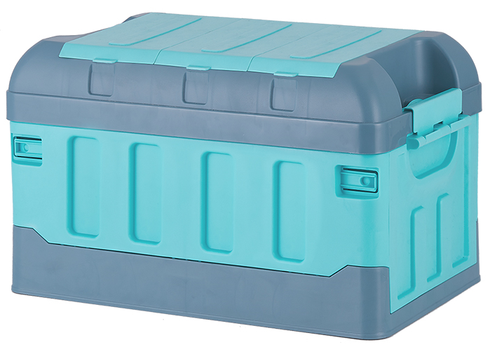 Caja de almacenamiento plegable de plástico para artículos diversos con tapa