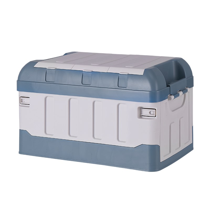 Caja de almacenamiento plegable de plástico para artículos diversos con tapa