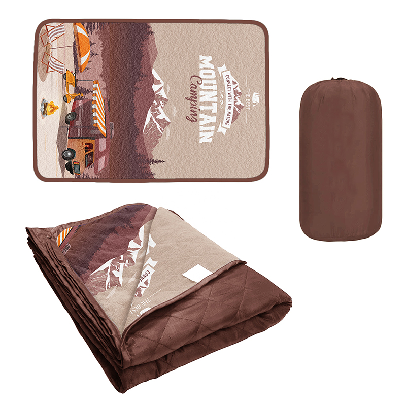 Esterilla de camping con correa de cuero engrosada, impermeable y a prueba de humedad