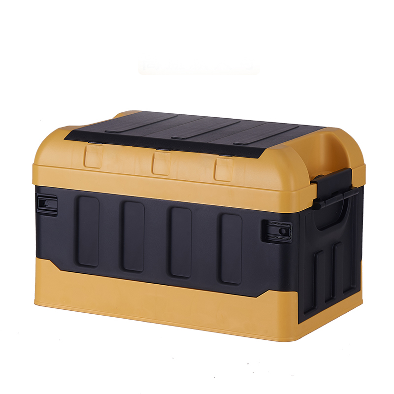 Caja de almacenamiento plegable de plástico para artículos diversos con tapa